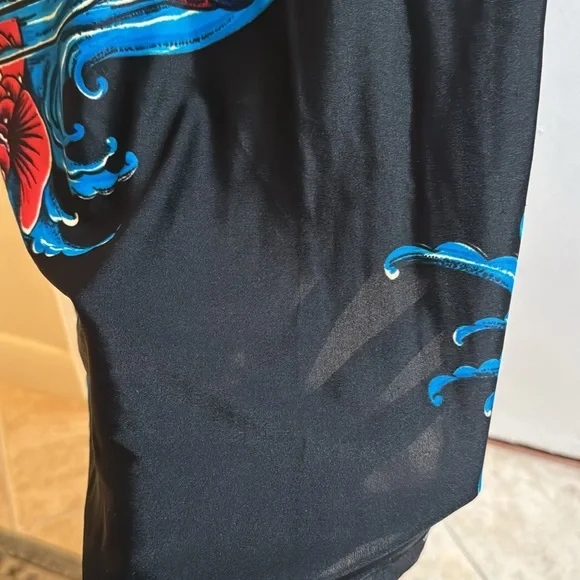 Betsey Johnson Koi Fish Tattoo Franky for Betsey Vintage Bodycon Slip Dress S - Picture 11 of 16